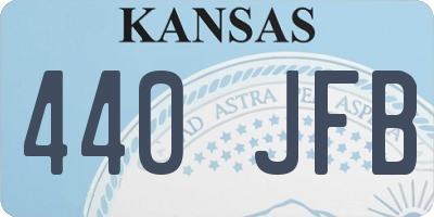 KS license plate 440JFB