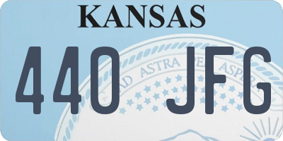 KS license plate 440JFG