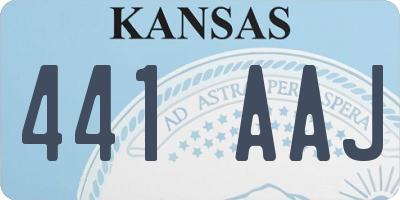 KS license plate 441AAJ