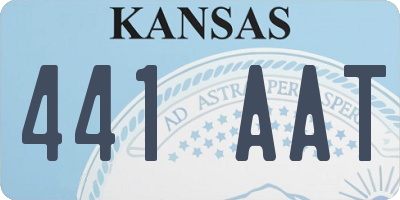 KS license plate 441AAT