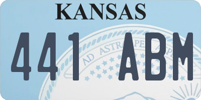 KS license plate 441ABM