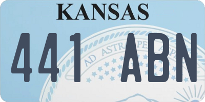 KS license plate 441ABN