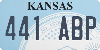 KS license plate 441ABP