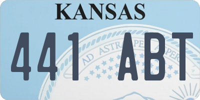 KS license plate 441ABT
