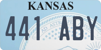 KS license plate 441ABY