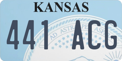 KS license plate 441ACG