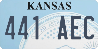 KS license plate 441AEC