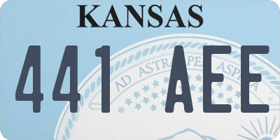 KS license plate 441AEE