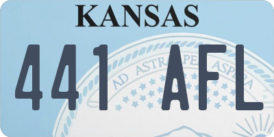 KS license plate 441AFL
