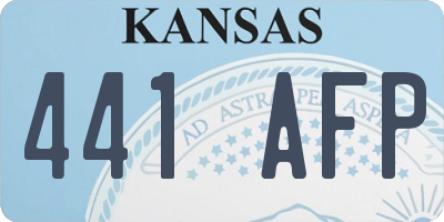 KS license plate 441AFP