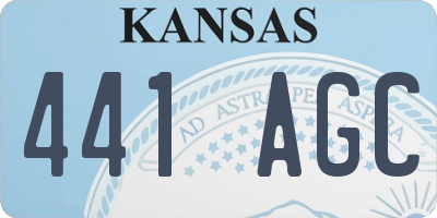 KS license plate 441AGC