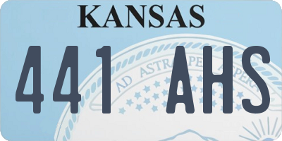 KS license plate 441AHS