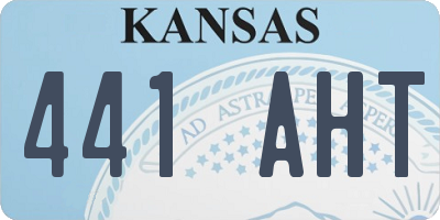 KS license plate 441AHT