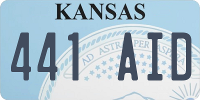 KS license plate 441AID