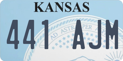 KS license plate 441AJM