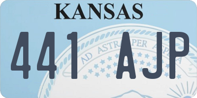 KS license plate 441AJP