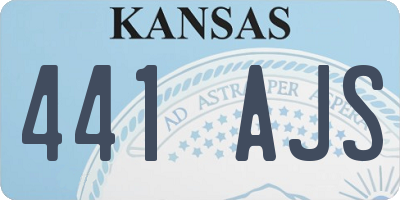 KS license plate 441AJS