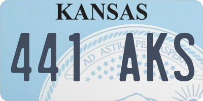KS license plate 441AKS