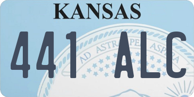 KS license plate 441ALC