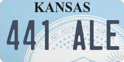 KS license plate 441ALE