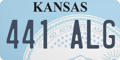 KS license plate 441ALG