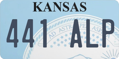 KS license plate 441ALP