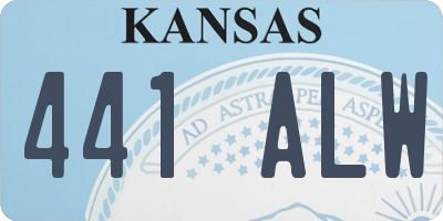 KS license plate 441ALW