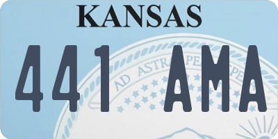 KS license plate 441AMA