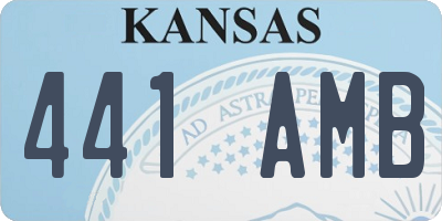 KS license plate 441AMB