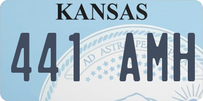 KS license plate 441AMH