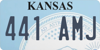 KS license plate 441AMJ