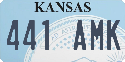 KS license plate 441AMK