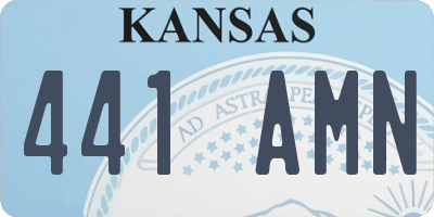 KS license plate 441AMN