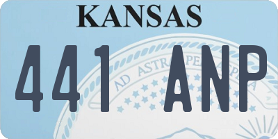 KS license plate 441ANP