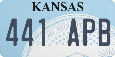 KS license plate 441APB