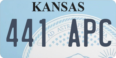 KS license plate 441APC