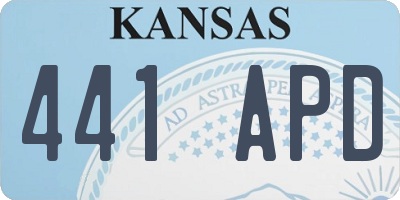 KS license plate 441APD