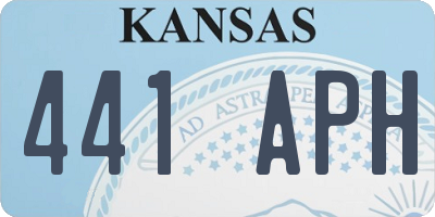 KS license plate 441APH