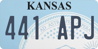 KS license plate 441APJ