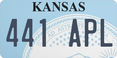 KS license plate 441APL