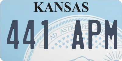 KS license plate 441APM