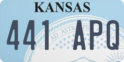 KS license plate 441APQ