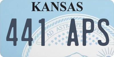 KS license plate 441APS
