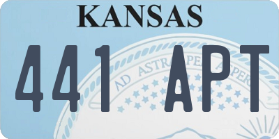 KS license plate 441APT