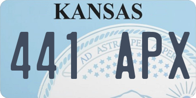 KS license plate 441APX