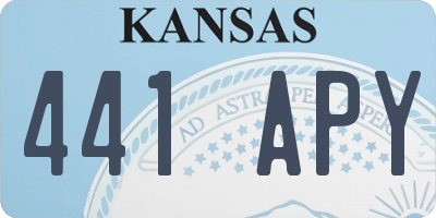 KS license plate 441APY