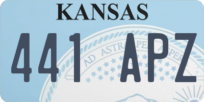 KS license plate 441APZ