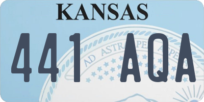 KS license plate 441AQA
