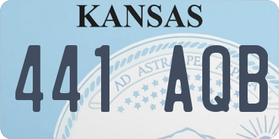 KS license plate 441AQB