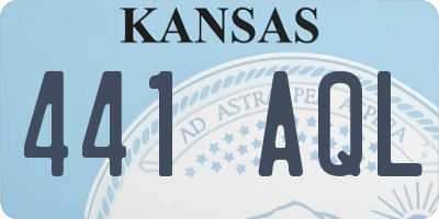 KS license plate 441AQL